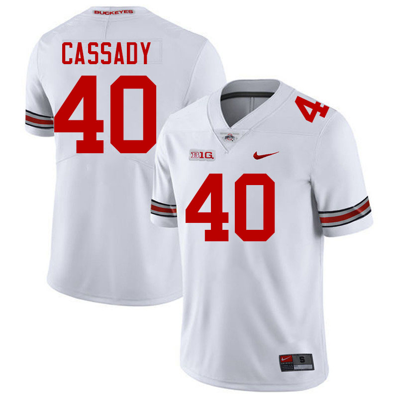 Howard Cassady Ohio State Buckeyes Jersey College Football Uniforms-White